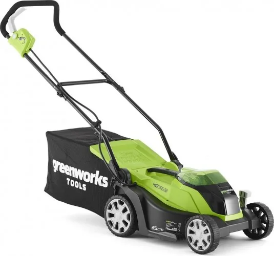 Газонокосилка аккумуляторная Greenworks G40LM35 (40В, 1АКБ 5Ач и ЗУ) 2501907