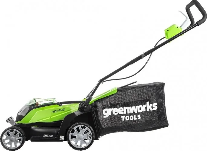 Газонокосилка аккумуляторная Greenworks G40LM35 (40В, 1АКБ 5Ач и ЗУ) 2501907