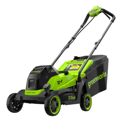 Газонокосилка акк. Greenworks GD24LM331 (024В, 33см, без АКБ/ЗУ) 2520607