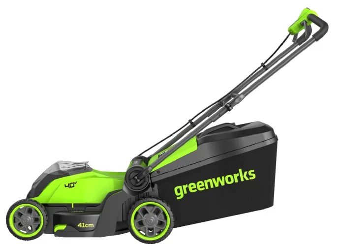 Газонокосилка аккум. Greenworks GD40LM411 (40V, 41см, 1*АКБ 5Ач и ЗУ) 2521007UG