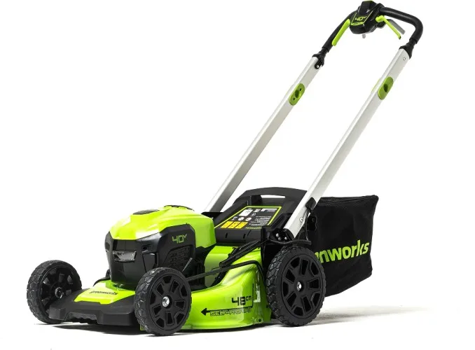 Газонокосилка аккумуляторная Greenworks GD40LM48SP (40В, самоходная б/щ, 1 АКБ 5Ач, ЗУ) 2517407