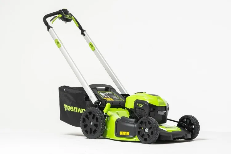 Газонокосилка аккумуляторная Greenworks GD40LM48SP (40В, самоходная б/щ, 1 АКБ 5Ач, ЗУ) 2517407