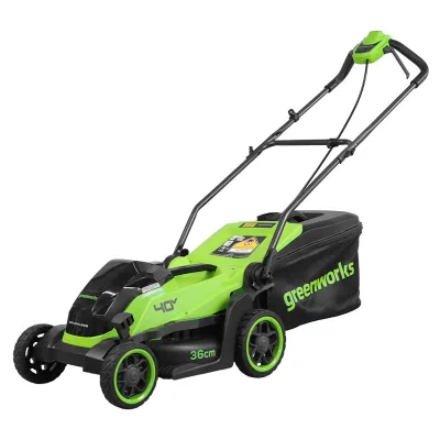 Газонокосилка аккумуляторная Greenworks GD40LM361 (40В, б/щ, 1 АКБ 5Ач и ЗУ) 2520807