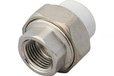 ПП Муфта разъём.(внутр. рез) 20*3/4" (американка) БЕЛАЯ