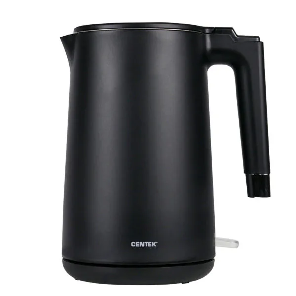 Чайник Centek CT-1011 (черный) 1,5л, 2200Вт, двойные стенки, бесшовная колба, эффект термоса