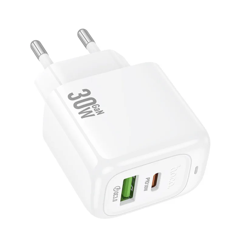 Зарядное устройство hoco CS55A, USB+C 30W, белый 916-271