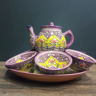 Сервиз "Каракалам фиолетовый"