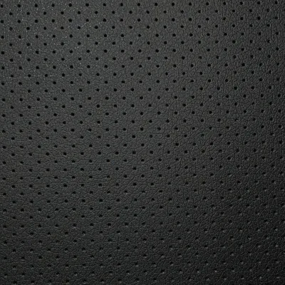 Экокожа перфорированная MINI ЧЕРНАЯ ширина 1,4м толщина 0,6 мм