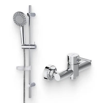 Душевой комплект Смеситель для душа Damixa Scandinavian Pure 362000000 хром + Гарнитур RedBlu Palace One 914100000
