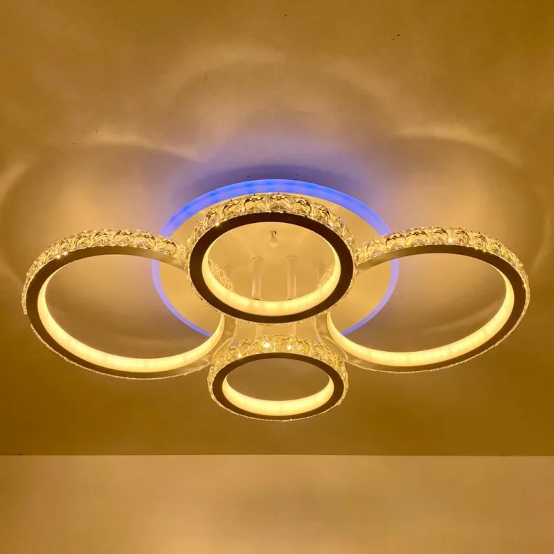 Люстра светодиодная DK5819/2+2W WH RGB 176W+8W(RGB)