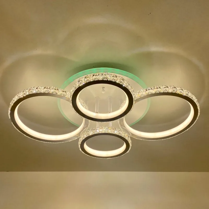 Люстра светодиодная DK5819/2+2W WH RGB 176W+8W(RGB)