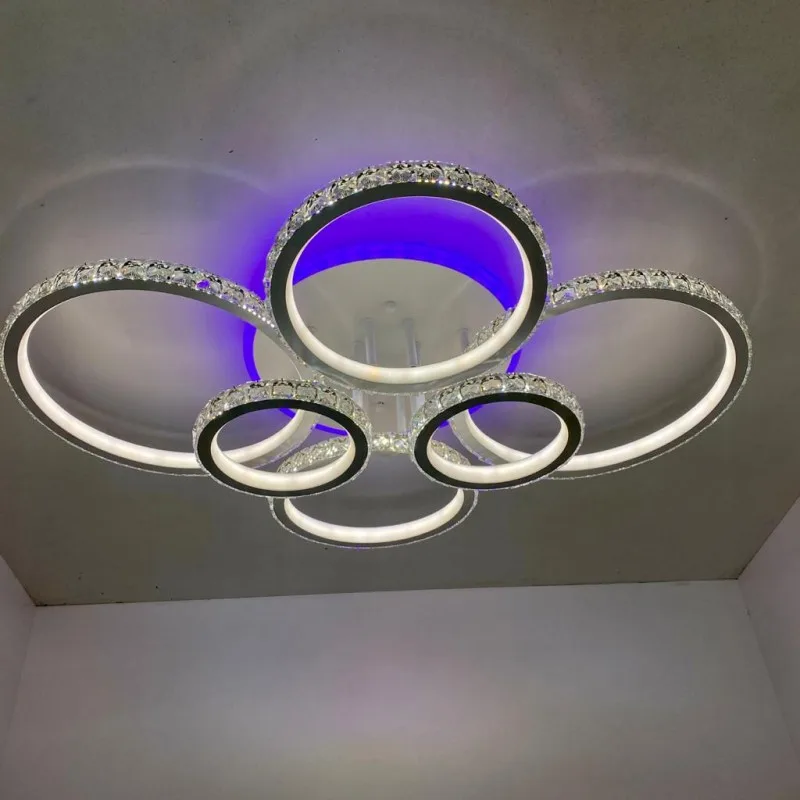 Люстра светодиодная DK5819/6W WH RGB 312W+8W Пульт Диммер