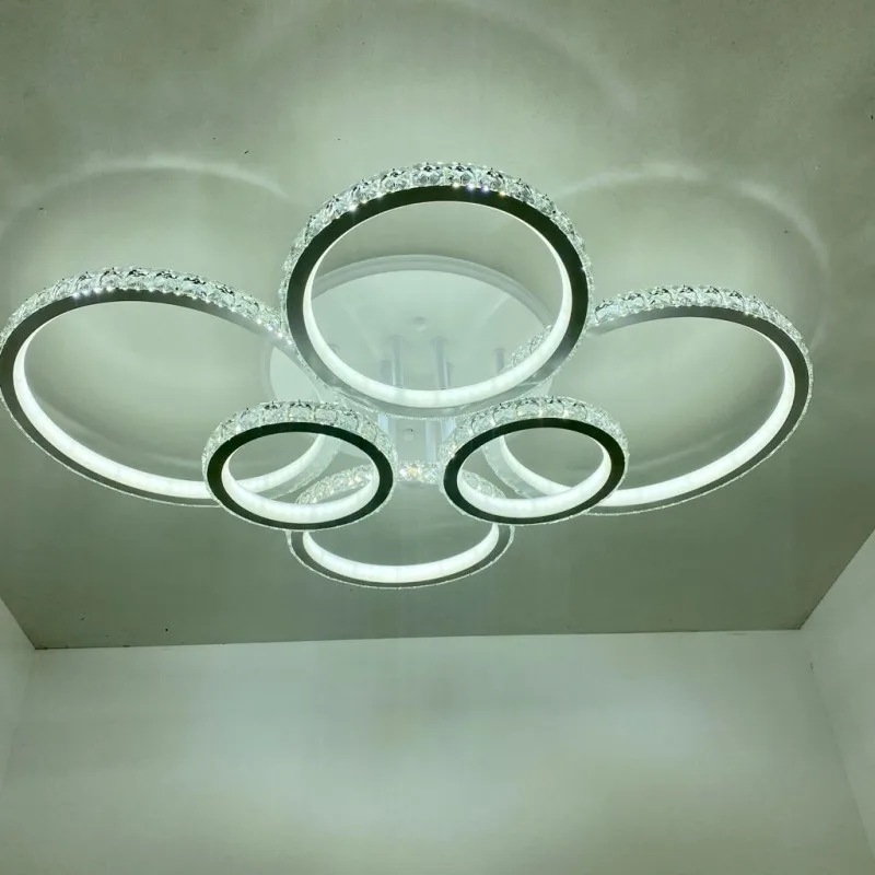 Люстра светодиодная DK5819/6W WH RGB 312W+8W Пульт Диммер