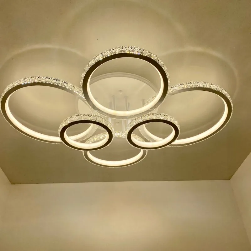 Люстра светодиодная DK5819/6W WH RGB 312W+8W Пульт Диммер