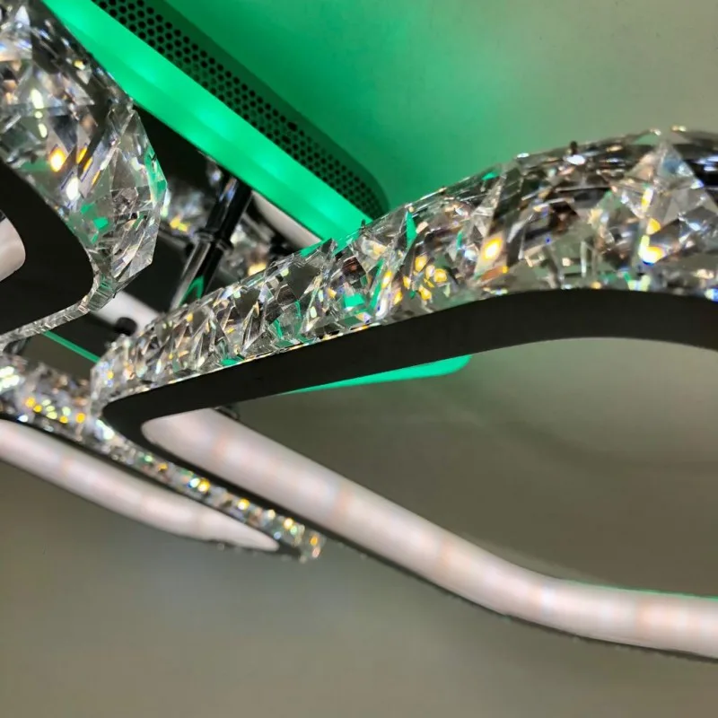 Люстра светодиодная DK5820/2+2C CR RGB 204W+8W(RGB)