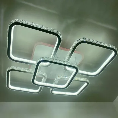 Люстра светодиодная DK5820/4+1W WH RGB 300W+10W(RGB)