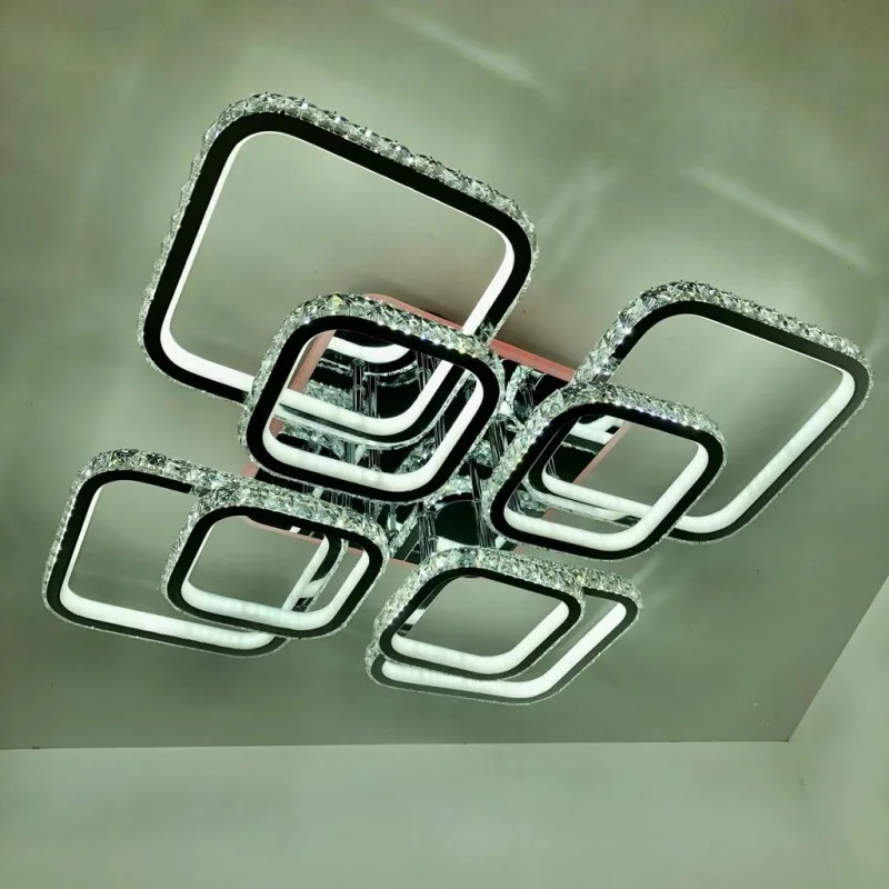 Люстра светодиодная DK5820/4+4C CR RGB 408W+10W(RGB)