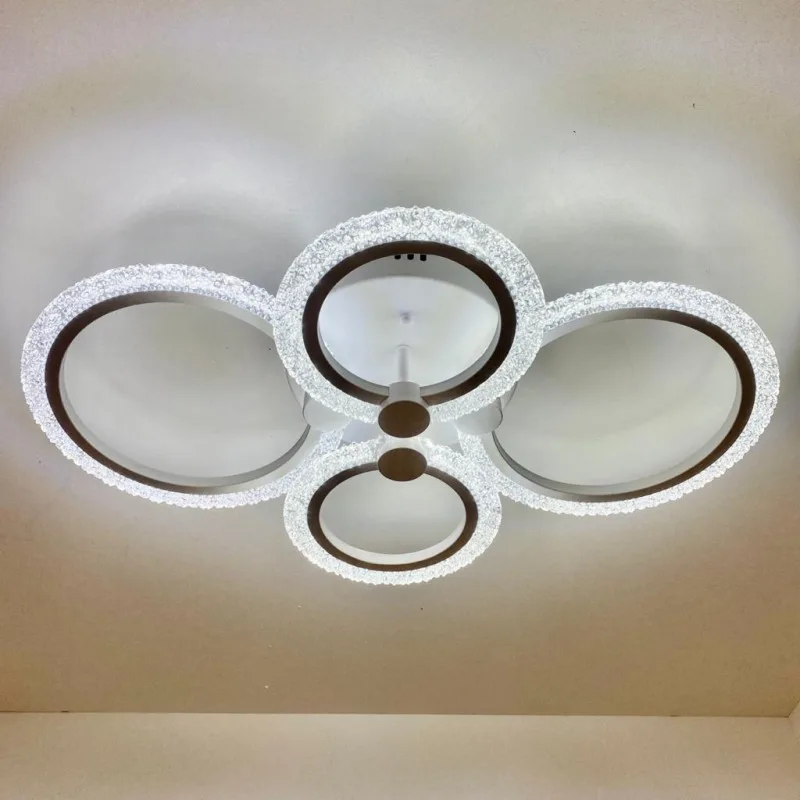 Люстра светодиодная LI8879/4 WH 72W+7W(RGB) Пульт Диммер