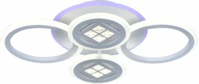 Люстра светодиодная LI8860/4A WH RGB 96W+7W(RGB) Пульт Диммер