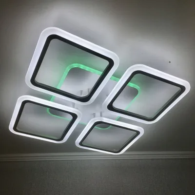Люстра светодиодная LI8822/4A WH RGB 112W+8W(RGB) Пульт Диммер