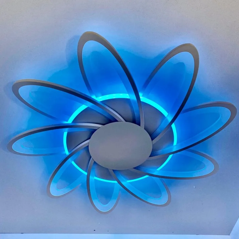 Люстра светодиодная MX10014/9C WH 216W+11W(RGB) Пульт Диммер (~27кв.м)