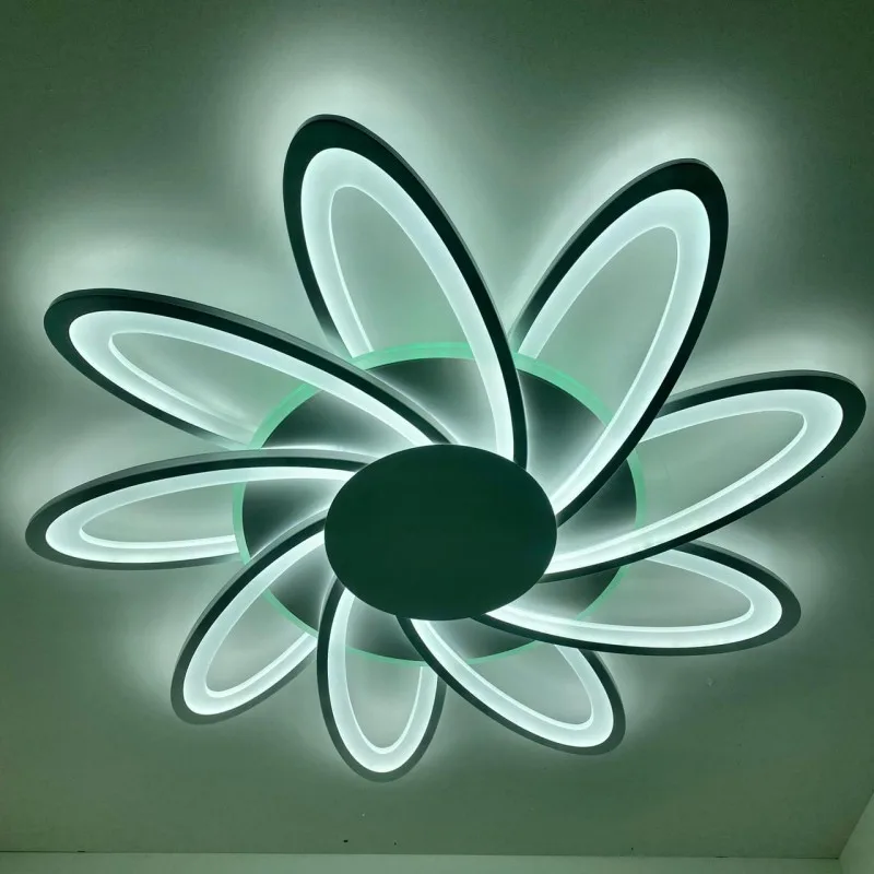 Люстра светодиодная MX10014/9C WH 216W+11W(RGB) Пульт Диммер (~27кв.м)