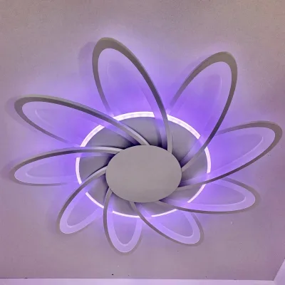 Люстра светодиодная MX10014/9C WH 216W+11W(RGB) Пульт Диммер (~27кв.м)