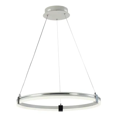 Люстра подвесная светодиодная с пультом DK6043/1 WH+CR