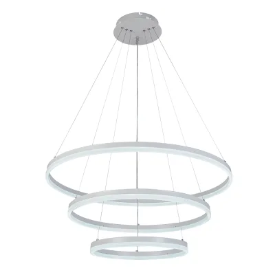Люстра подвесная светодиодная с пультом MDL DK6035/3 WH LED 162 Вт