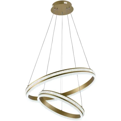 Люстра подвесная светодиодная с пультом MDL DK6040/2 GOLD