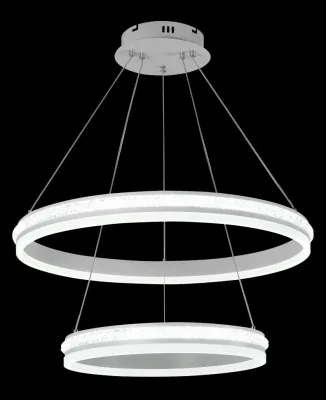 Люстра подвесная светодиодная с пультом MDL DK6040/2 WH