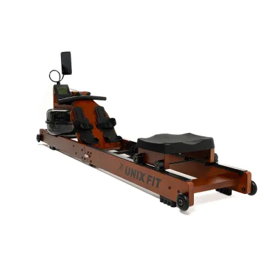 Гребной тренажер UNIX Fit Wood Rower Dark