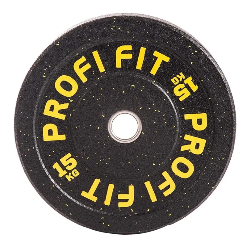 Диск для штанги HI-TEMP с цветными вкраплениями, PROFI-FIT D-51 15 кг