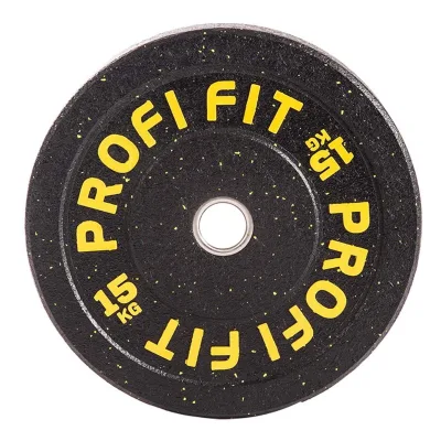 Диск для штанги HI-TEMP с цветными вкраплениями, PROFI-FIT D-51 15 кг