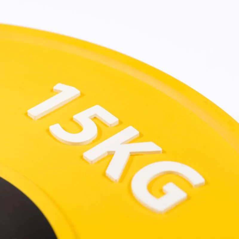 Диск профессиональный обрезиненный цветной D51 мм PROFI-FIT 15 кг