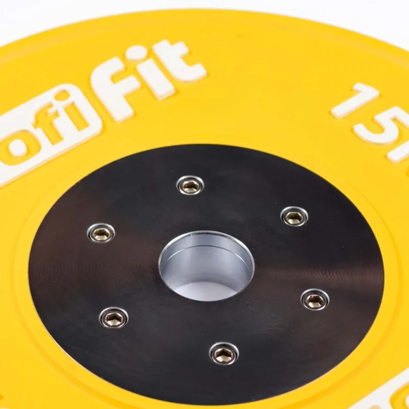 Диск профессиональный обрезиненный цветной D51 мм PROFI-FIT 15 кг