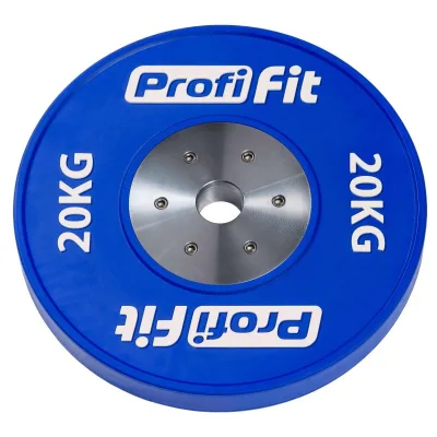 Диск профессиональный обрезиненный цветной D51 мм PROFI-FIT 20 кг