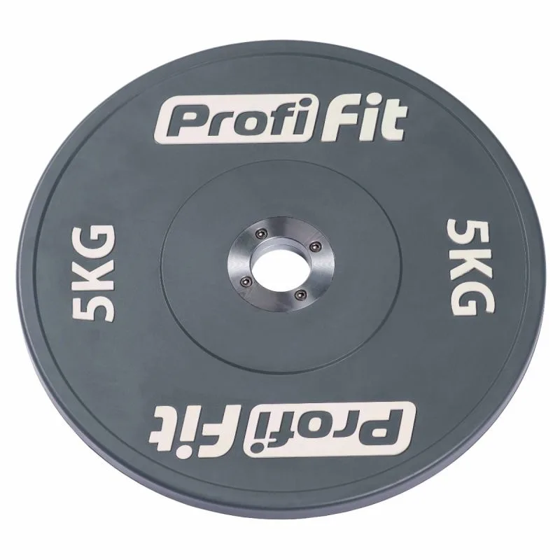 Диск профессиональный обрезиненный цветной D51 мм PROFI-FIT 5 кг