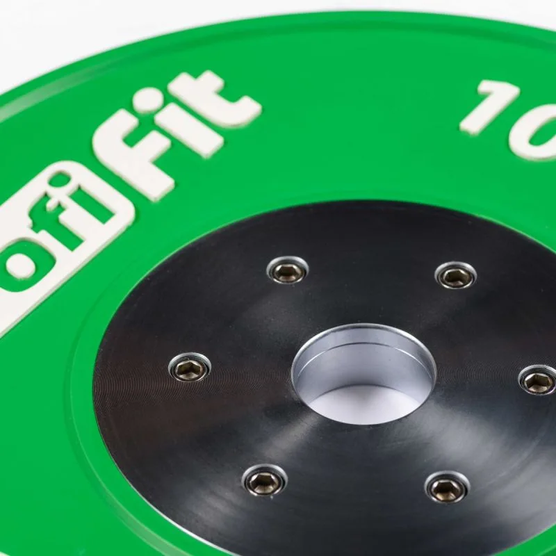 Диск профессиональный обрезиненный цветной D51 мм PROFI-FIT 10 кг
