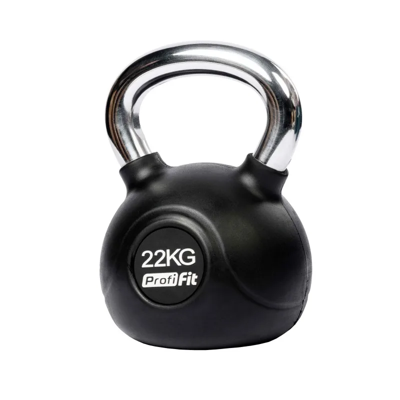 Гиря обрезиненная с хромированной ручкой PROFI-FIT 22 кг