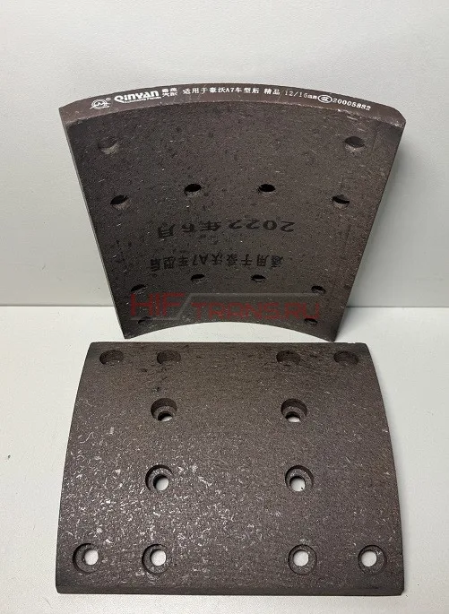 Накладка тормозная задняя HOWO T5G 12отв MCP16 WG9761450185 QINYAN