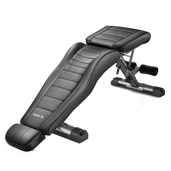 Скамья силовая, универсальная HYFIT, складная, черная D008