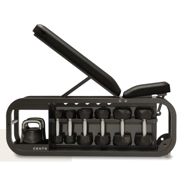 Скамья силовая, многофункциональная CENTR, черная CFB1.1