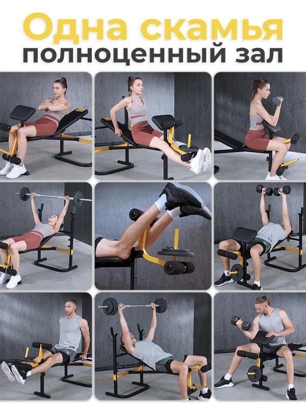 Скамья со стойками под штангу DFC SPORTSOUL SBE3Q11001
