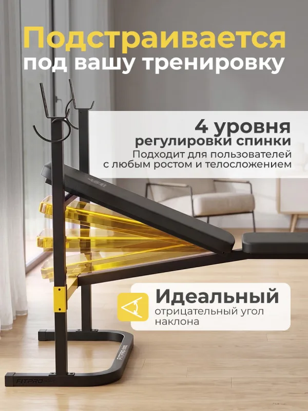 Скамья со стойками под штангу DFC SPORTSOUL SBE3Q11001