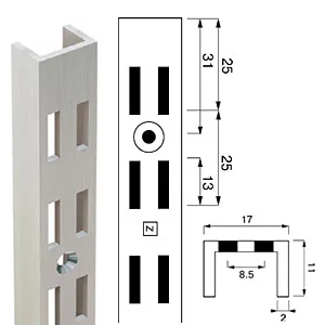 Стойка перфорированная Channel N-112 (L=2400)