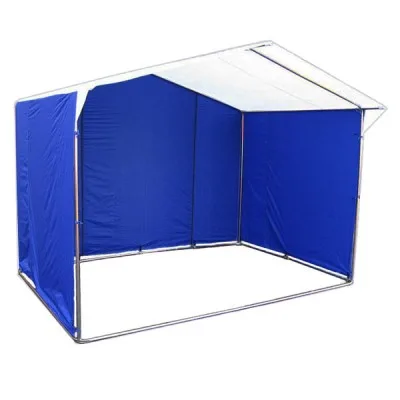 Палатка торговая 2*2 м, цвет: бело-синий