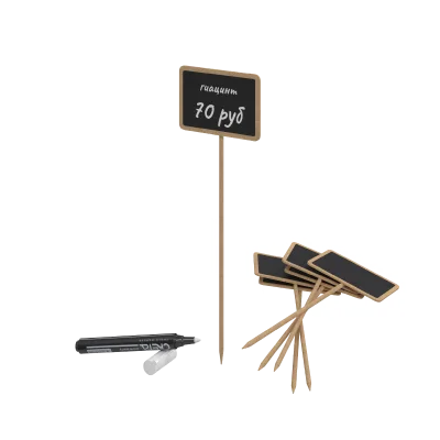 Меловая табличка на палочке WOODSTICK
