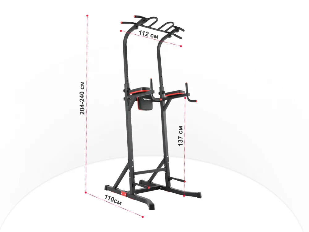 Турник-пресс-брусья UNIX Fit POWER TOWER 150