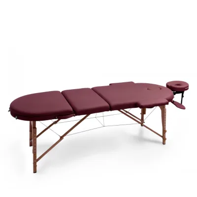 Массажный стол UNIX Comfort 3 Section Burgundy